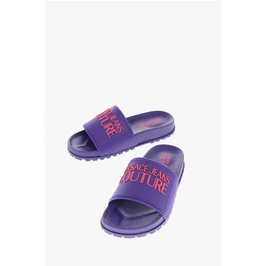 JEANS COUTURE Rubber SHELLY Slides with Embossed Logo