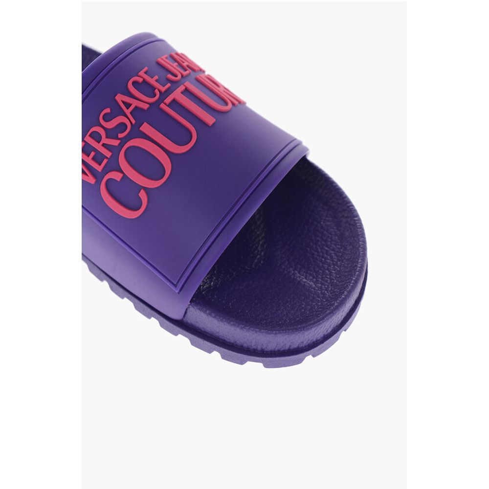 JEANS COUTURE Rubber SHELLY Slides with Embossed Logo