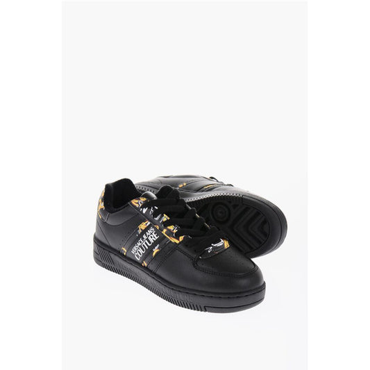 JEANS COUTURE Leather MEYSSA Low-Top Sneakers with Baroque M