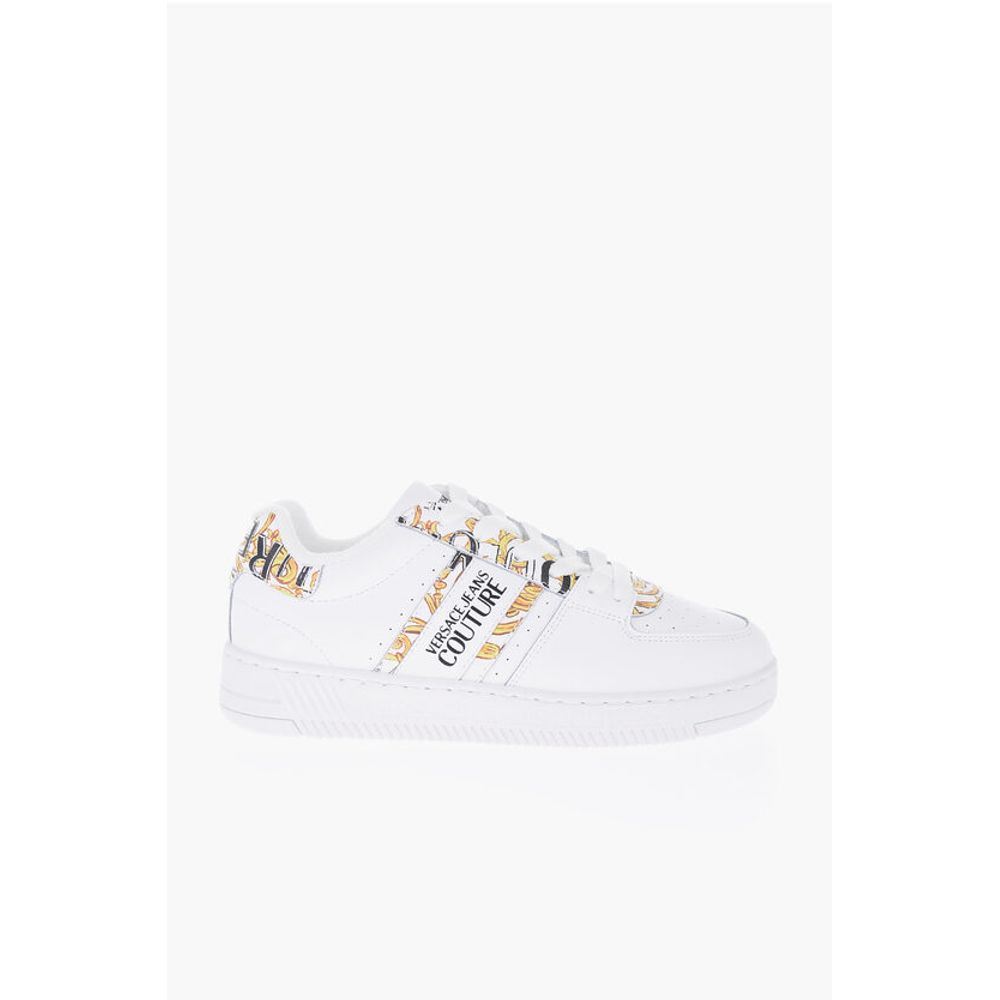 JEANS COUTURE Leather MEYSSA Low-Top Sneakers with Baroque M