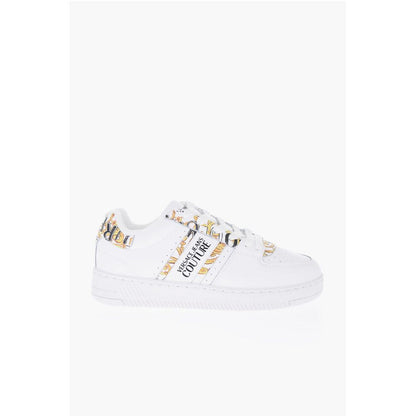 JEANS COUTURE Leather MEYSSA Low-Top Sneakers with Baroque M