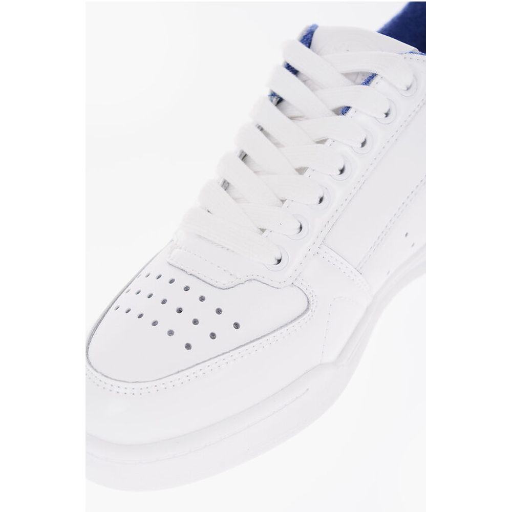 JEANS COUTURE Textured Leather BROOKLYN Low-Top Sneaker with