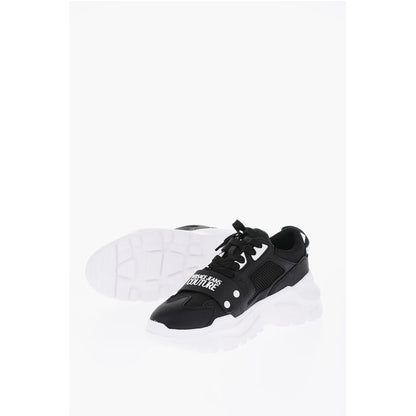JEANS COUTURE Leather and Fabric SPEEDTRACK Sneakers with Me