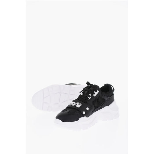 JEANS COUTURE Leather and Fabric SPEEDTRACK Sneakers with Me
