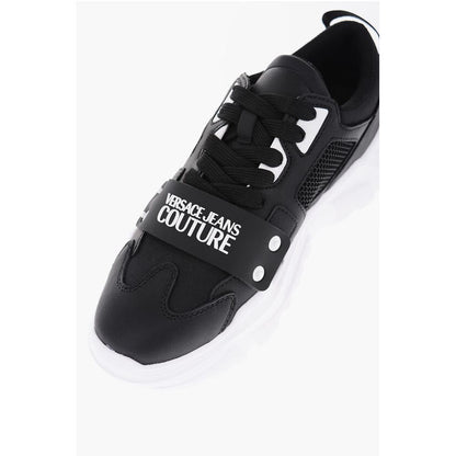 JEANS COUTURE Leather and Fabric SPEEDTRACK Sneakers with Me