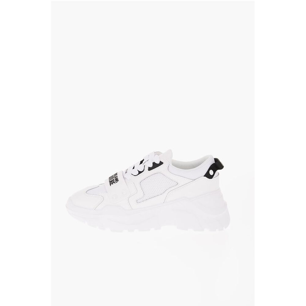 JEANS COUTURE Leather and Fabric SPEEDTRACK Sneakers with Me