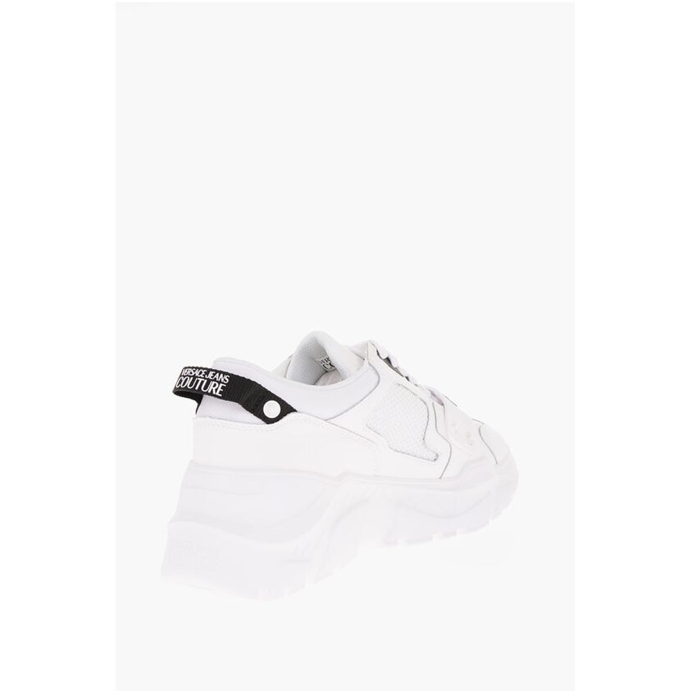 JEANS COUTURE Leather and Fabric SPEEDTRACK Sneakers with Me