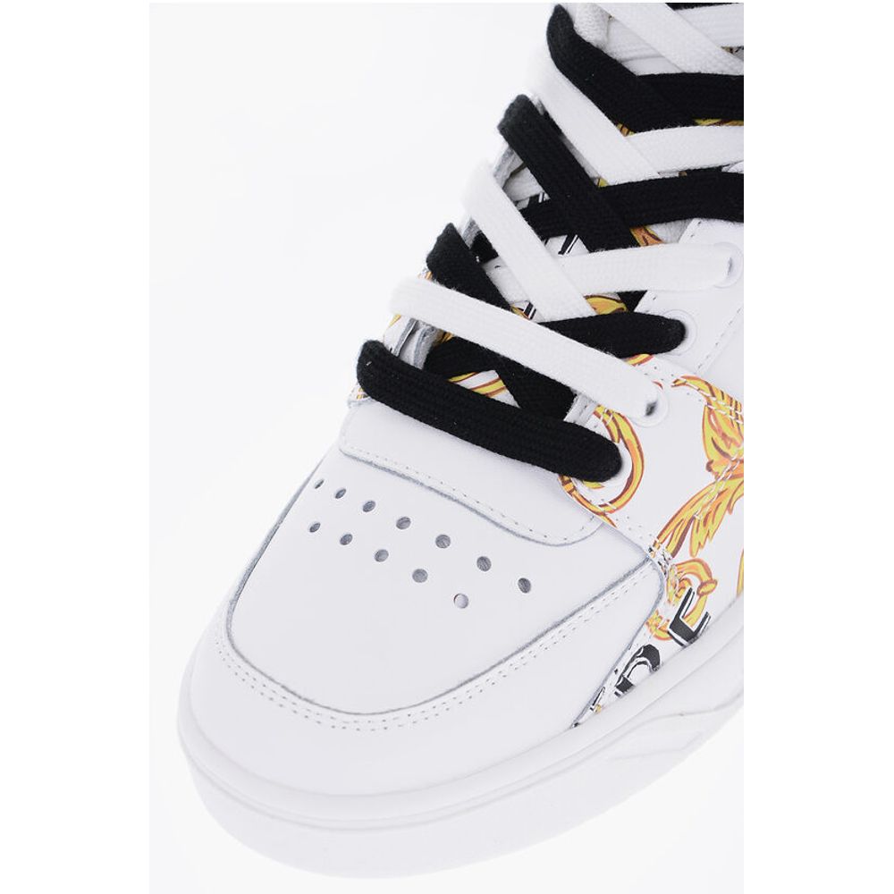JEANS COUTURE Baroque Printed Leather STARLIGHT High-Top Sne