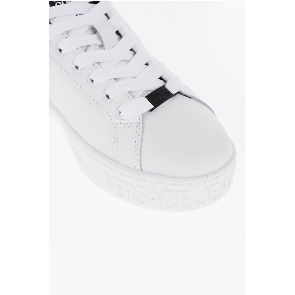 JEANS COUTURE Textured Leather COURT 88 Sneakers with Contra