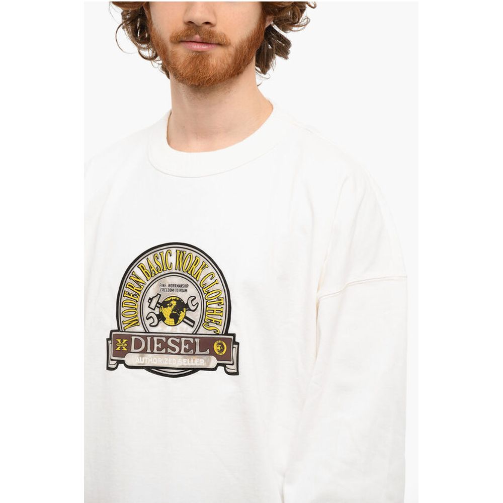 Crewneck S-PATCHY Sweatshirt with Deboosed Patch