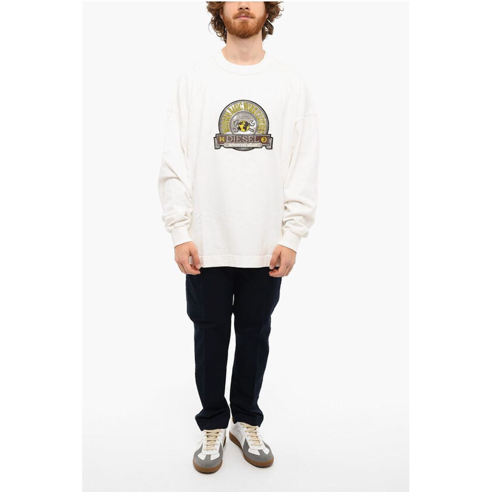 Crewneck S-PATCHY Sweatshirt with Deboosed Patch
