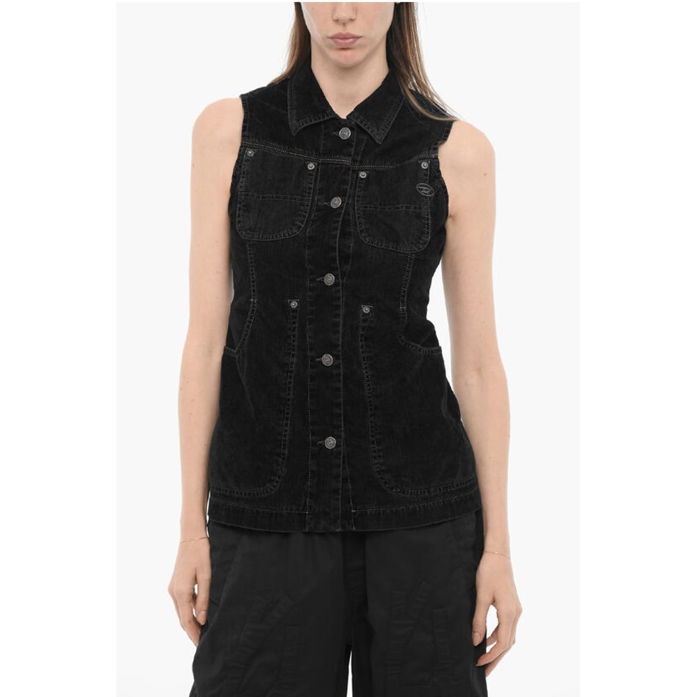 Sleeveless VIK Velour Shirt
