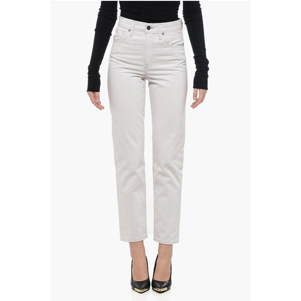 High-Waisted Lightweight Denim Jeans 17cm