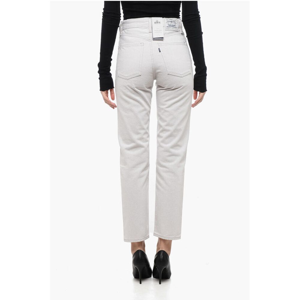 High-Waisted Lightweight Denim Jeans 17cm