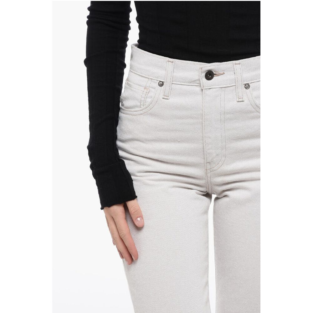 High-Waisted Lightweight Denim Jeans 17cm