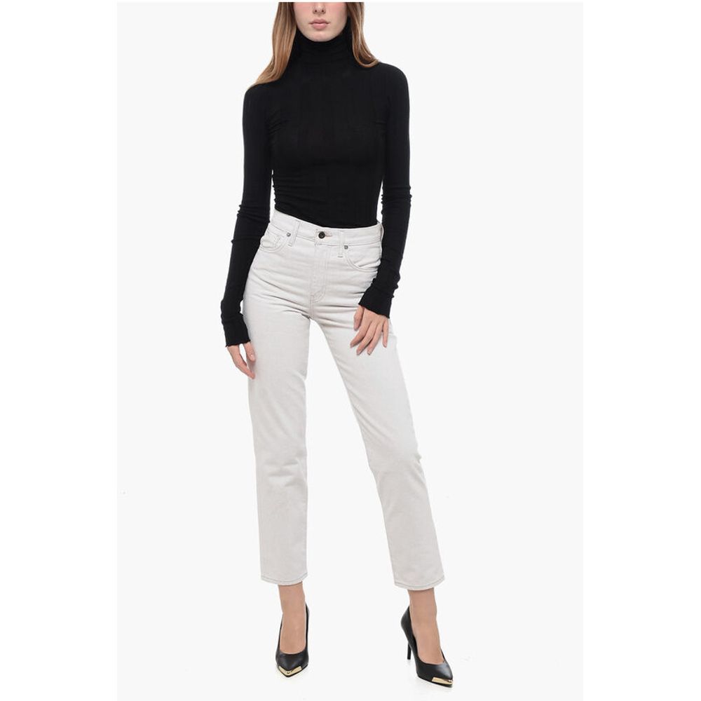 High-Waisted Lightweight Denim Jeans 17cm