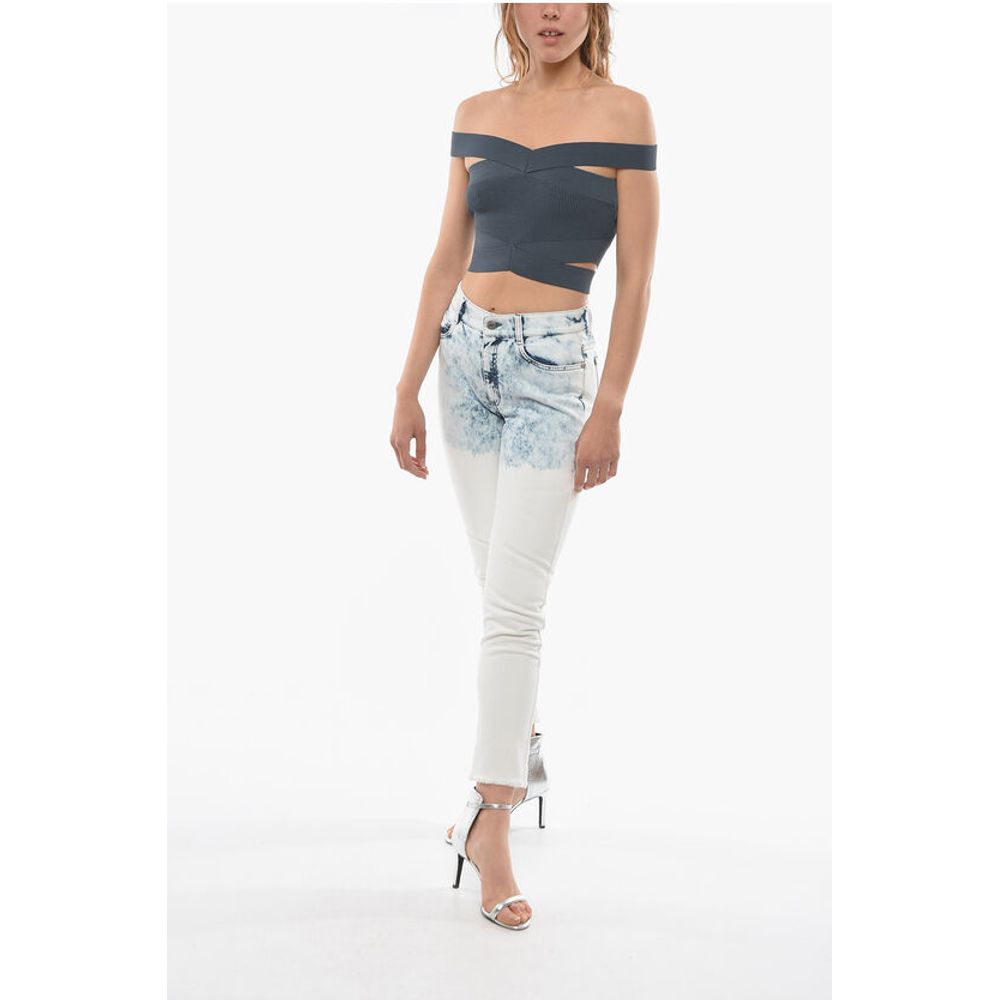 Acid Wash Effect BOYFRIEND Skinny Fit Jeans 15,5cm