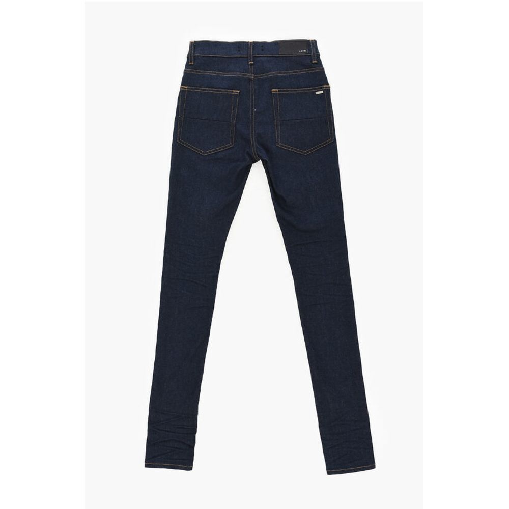 Skinny Denims with Visible Stitching and Back Logo Patch 13c