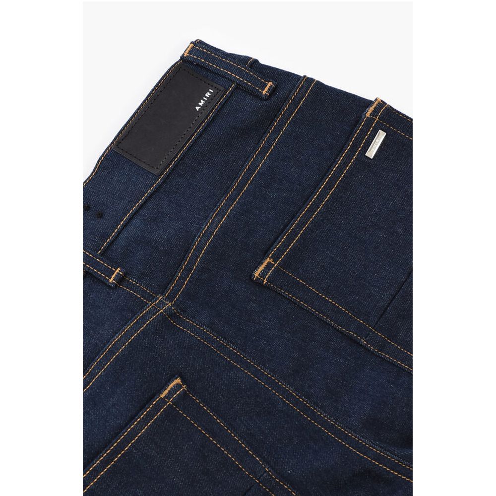 Skinny Denims with Visible Stitching and Back Logo Patch 13c
