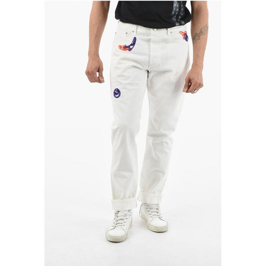 Slim Fit Jeans with Patches 17cm