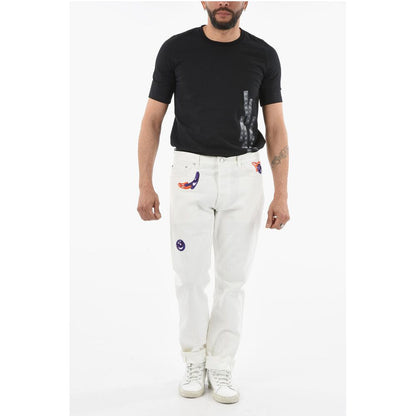 Slim Fit Jeans with Patches 17cm