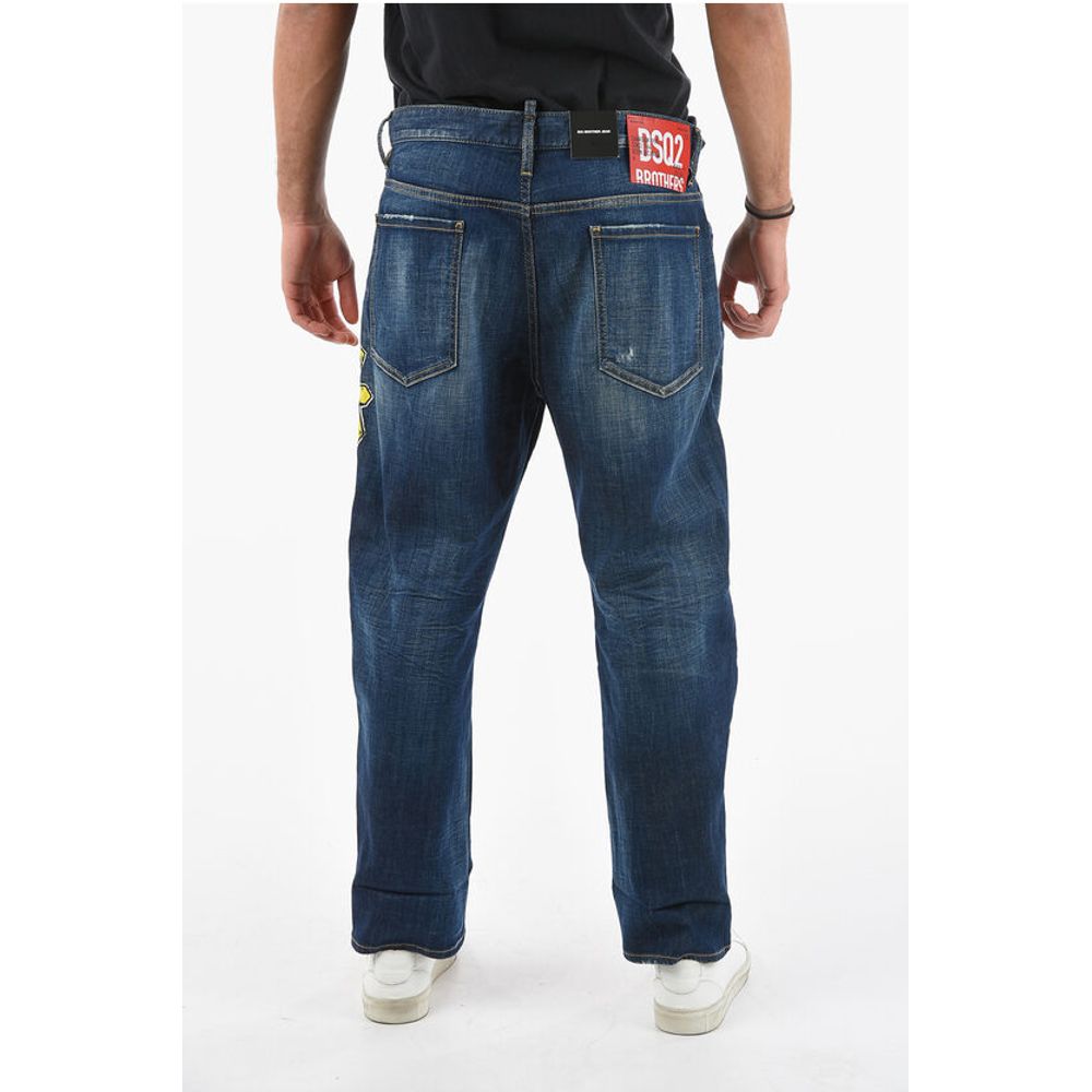 Tapered-fit BIG BROTHER Denims with Multicolor Logo Print 19