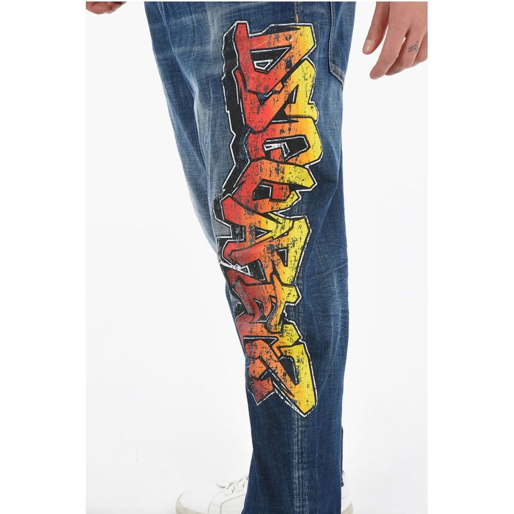Tapered-fit BIG BROTHER Denims with Multicolor Logo Print 19