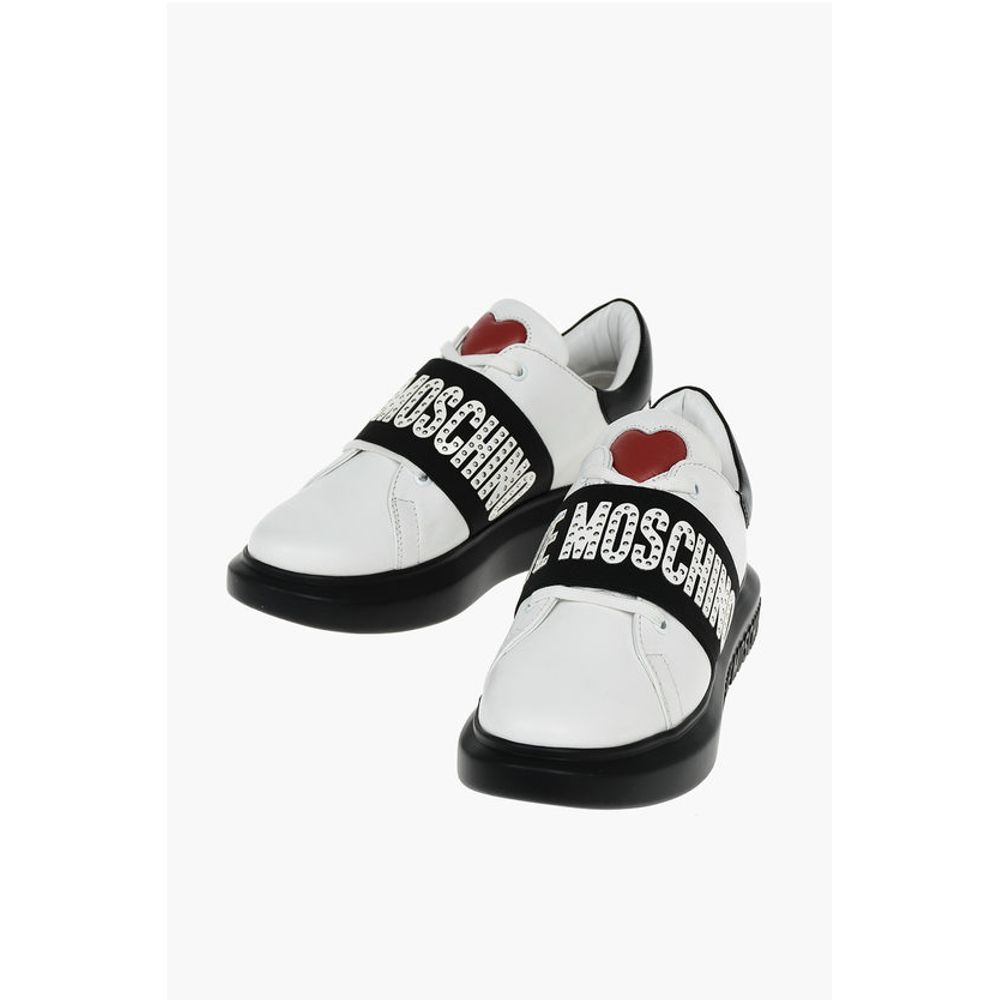 LOVE Leather Studded Sneakers