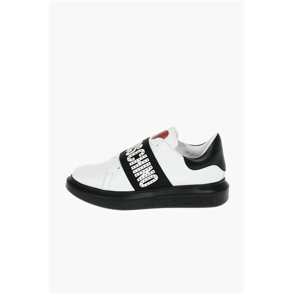 LOVE Leather Studded Sneakers