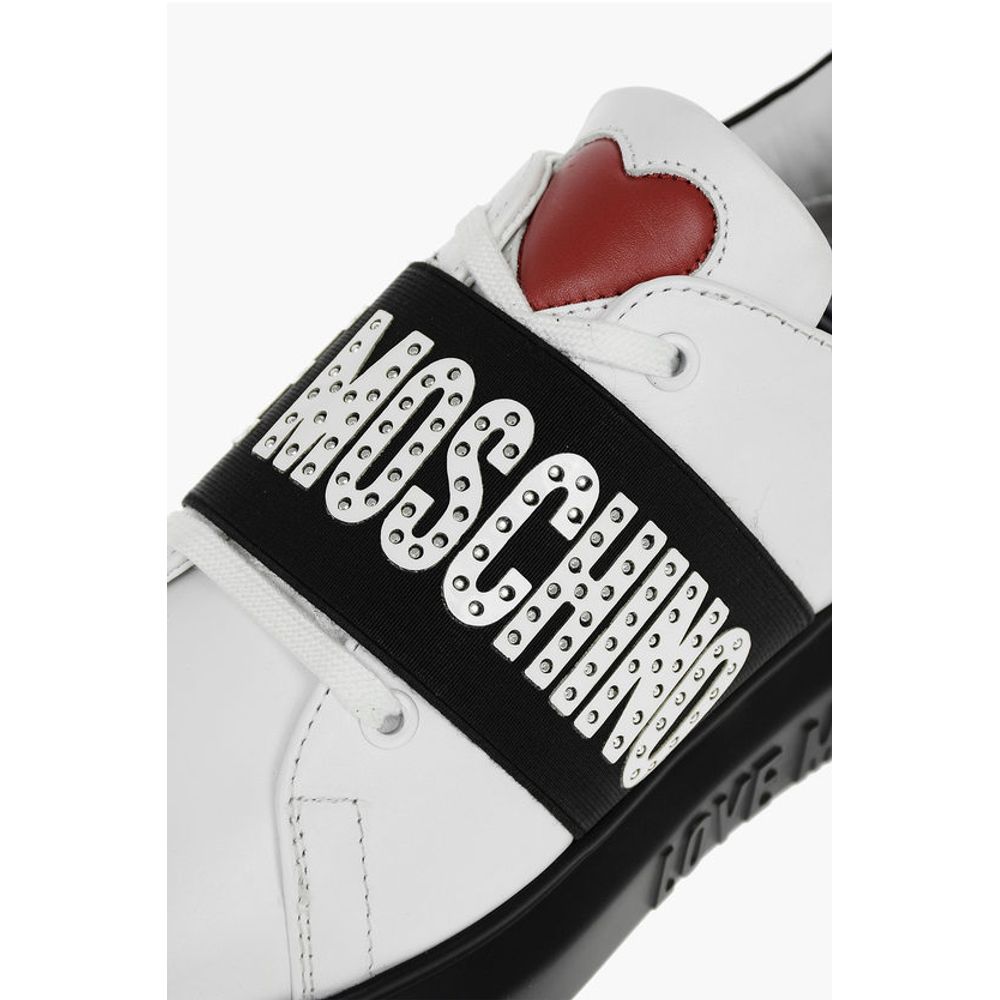 LOVE Leather Studded Sneakers