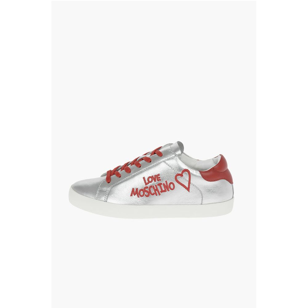 LOVE Metallic Leather Sneakers