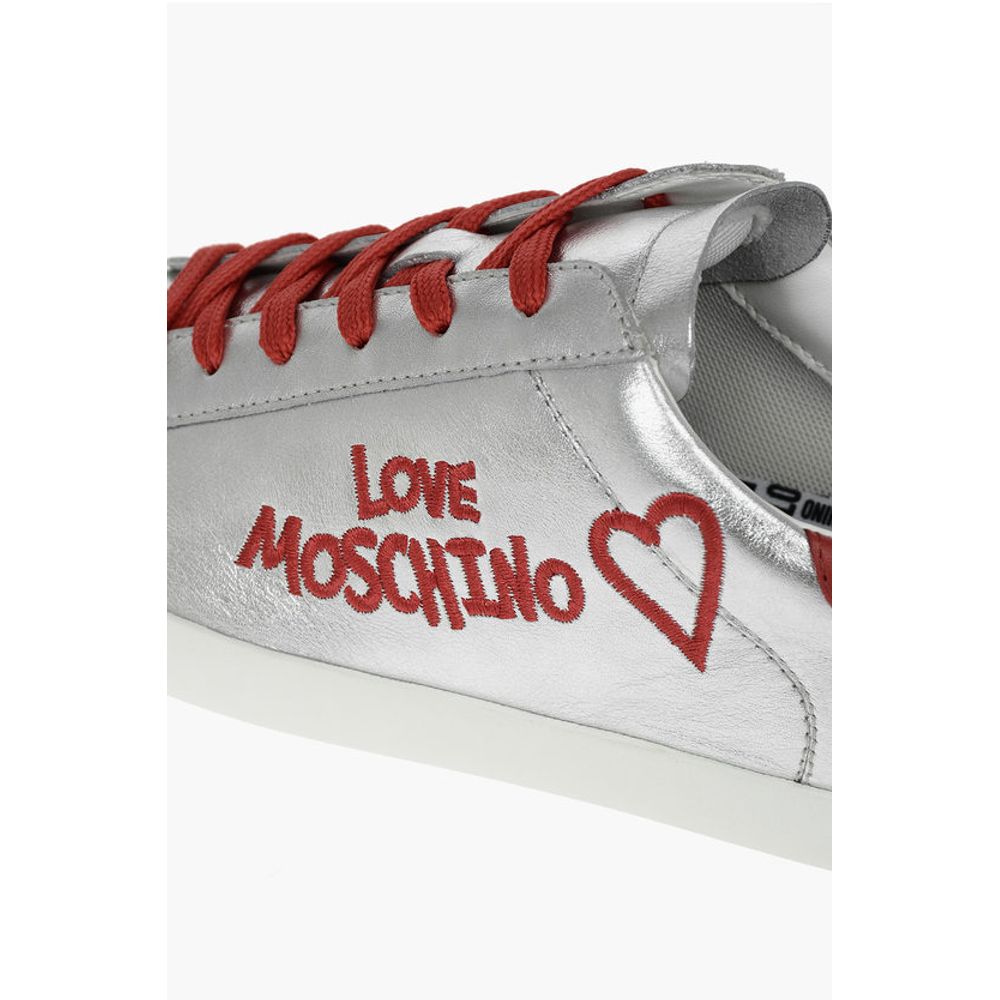 LOVE Metallic Leather Sneakers