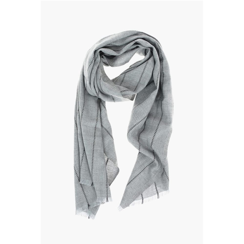 Solid Color Scarf with Fringes