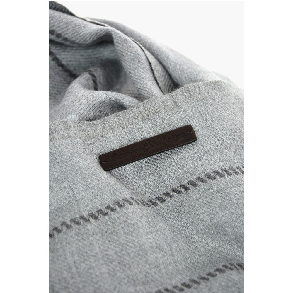 Solid Color Scarf with Fringes