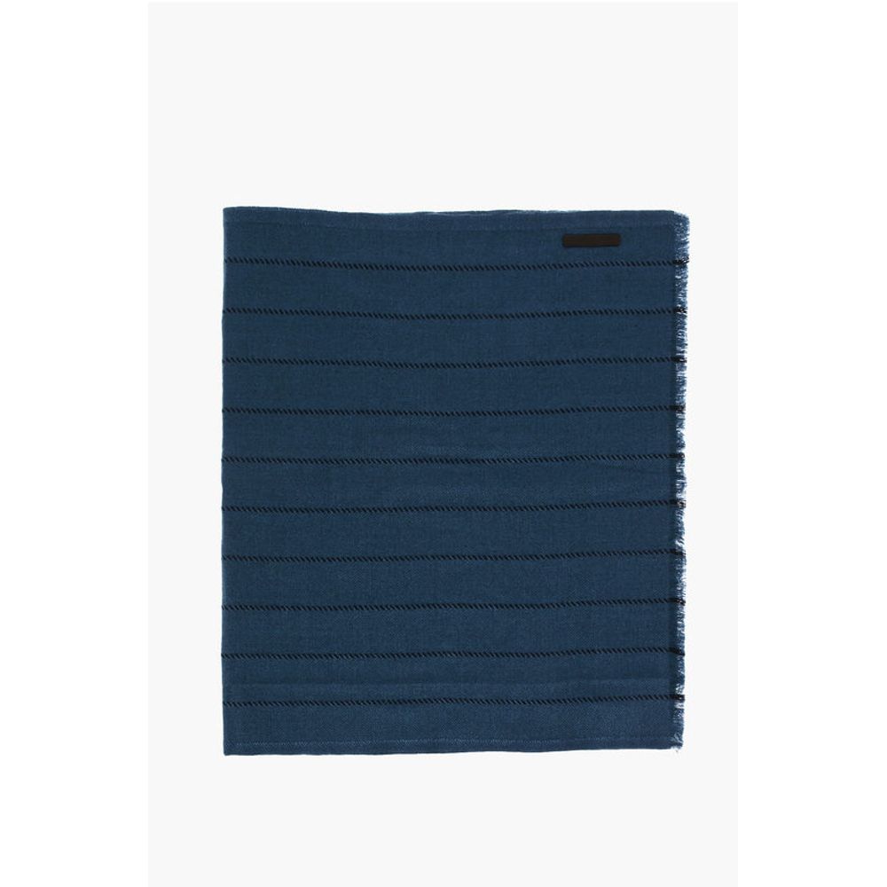 Solid Color Scarf with Fringes