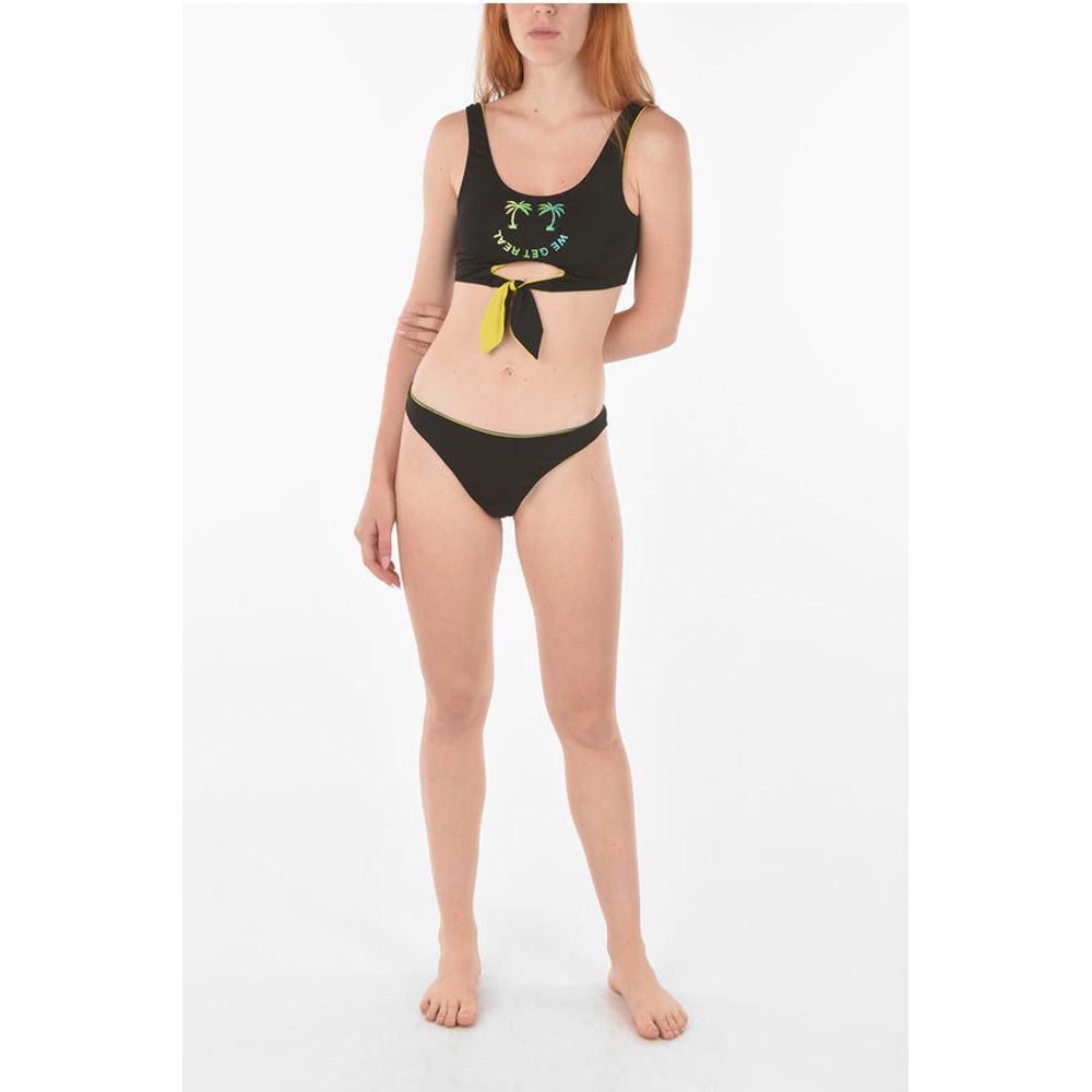 Printed Logo High-cut Bikini Slip