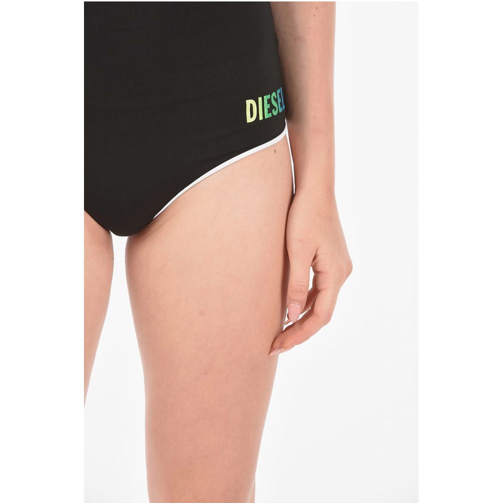 Printed Logo High Waisted Bikini Slip