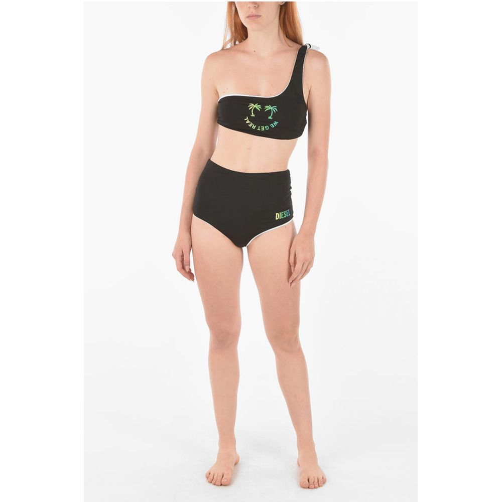 Printed Logo High Waisted Bikini Slip