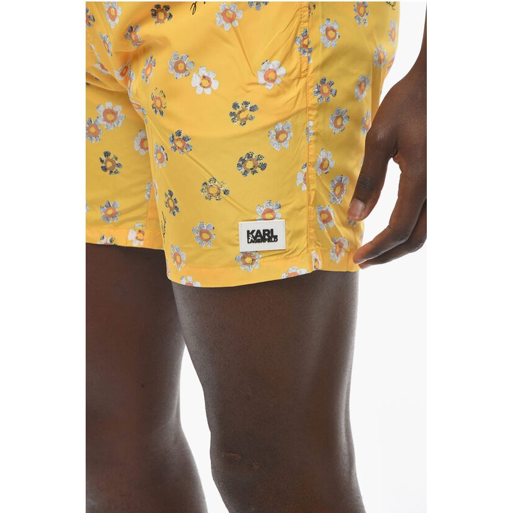 Printed FLOWER Boxer Swimsuit