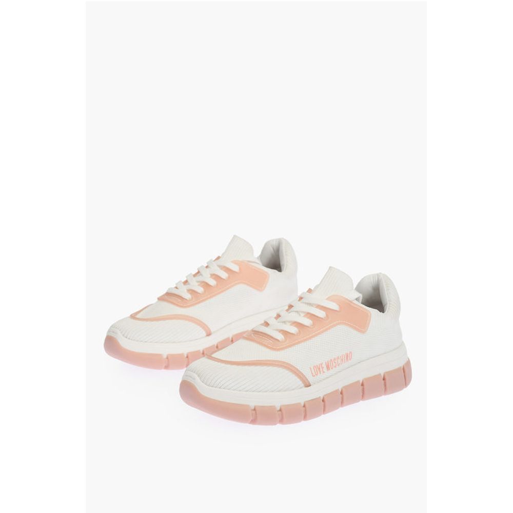 LOVE perforated fabric two-tone TASSEL50 sneakers
