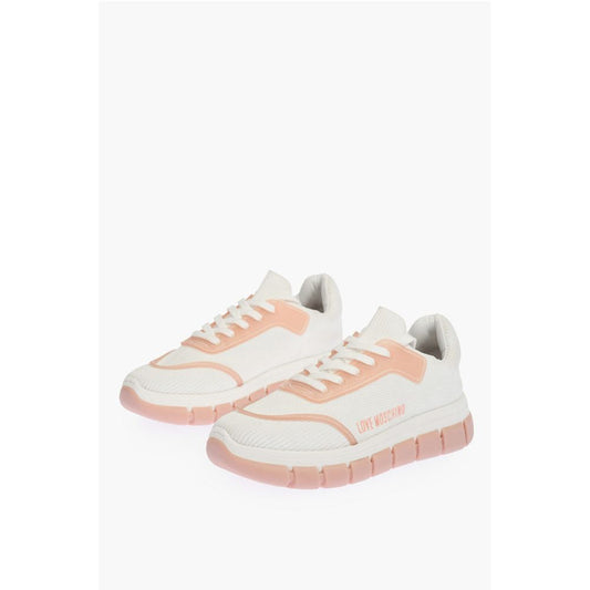 LOVE perforated fabric two-tone TASSEL50 sneakers