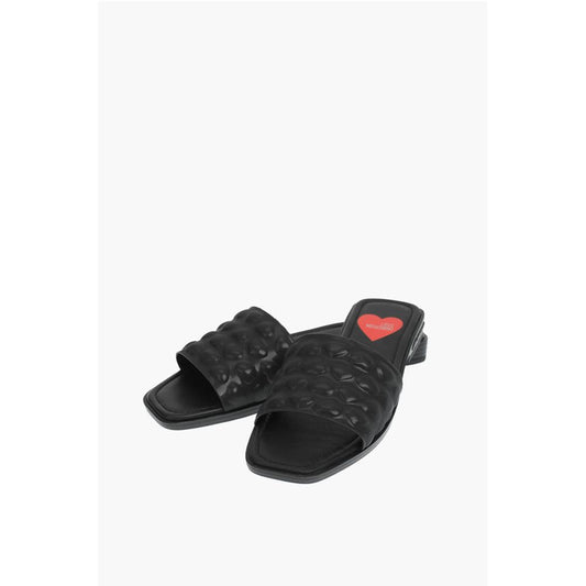 LOVE embossed hearts faux leather KARL20 sabot