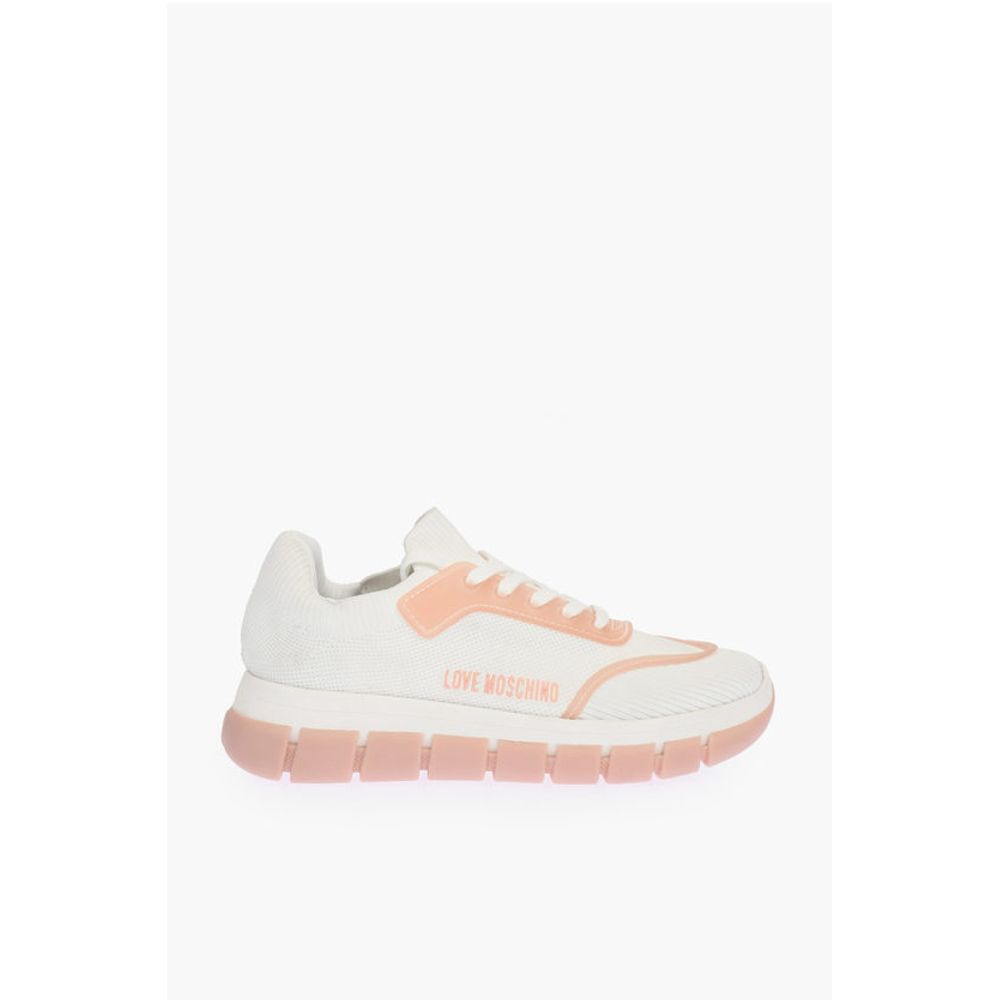 LOVE perforated fabric two-tone TASSEL50 sneakers