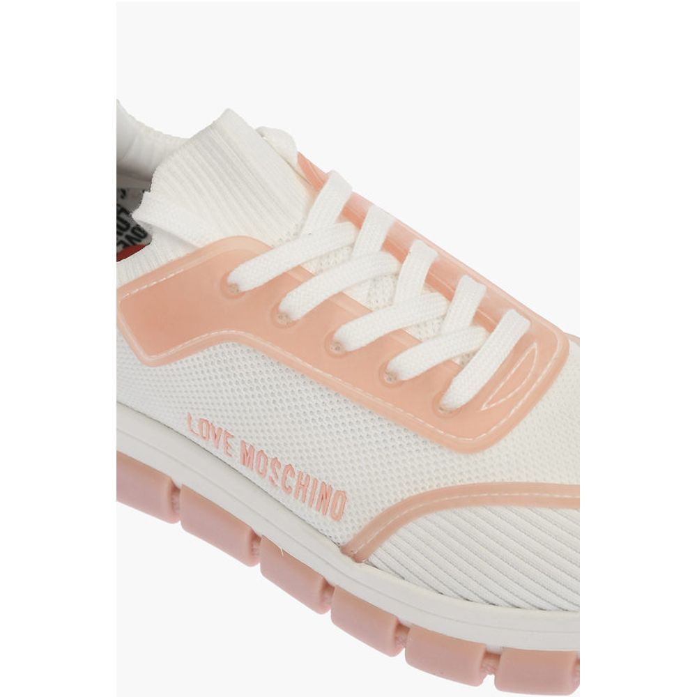 LOVE perforated fabric two-tone TASSEL50 sneakers