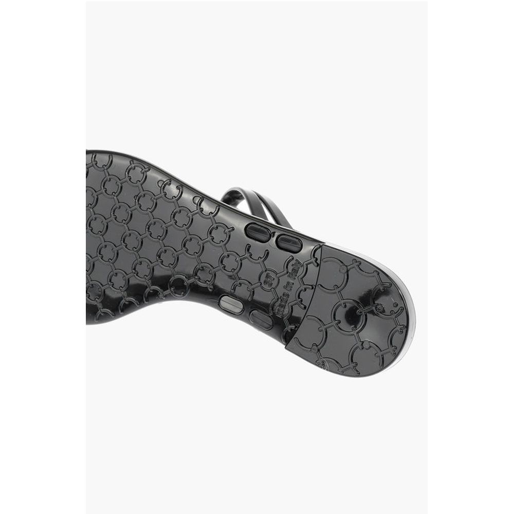 LOVE rubber thong sandals with heart detail