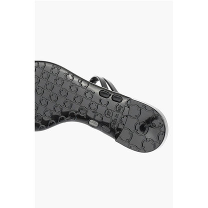 LOVE rubber thong sandals with heart detail