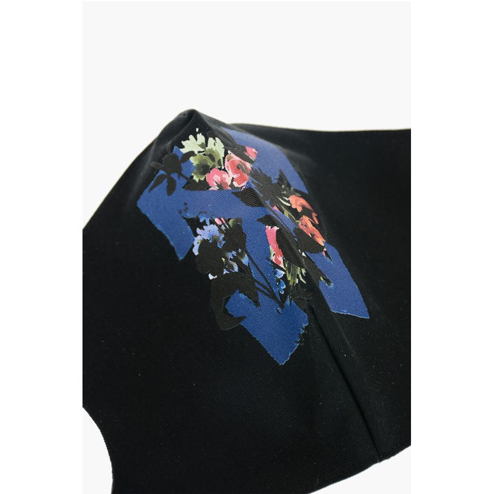 cotton FLOWER STRIPE ARROW face mask
