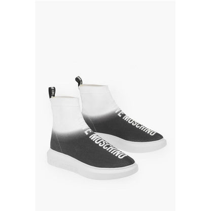 LOVE shaded sock high top sneakers with embroidery logo
