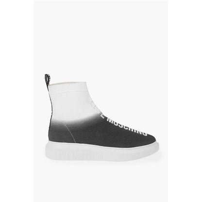 LOVE shaded sock high top sneakers with embroidery logo