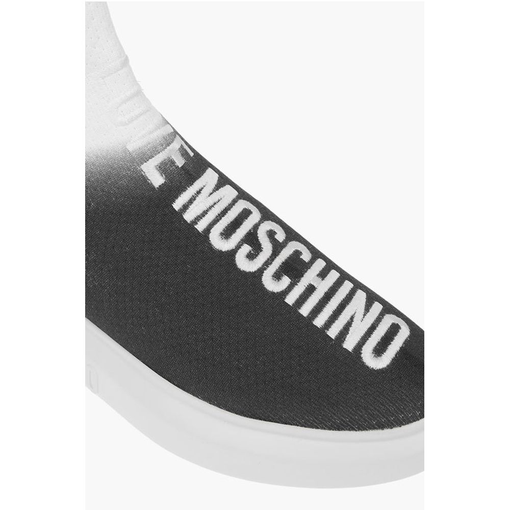LOVE shaded sock high top sneakers with embroidery logo